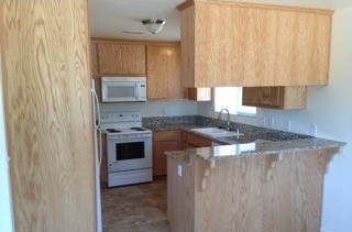 After: a finished kitchen.